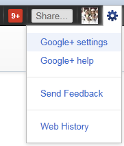 google+ settings