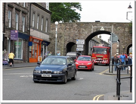 We entered Berwick upon Tweed through this archway called Scots Gate.