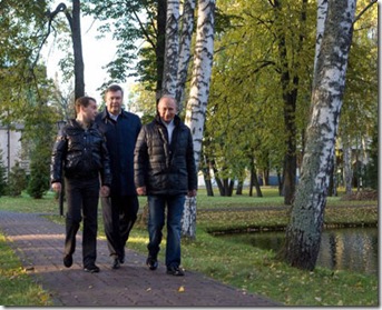 Putin, Medvedev och Janukovich