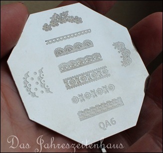 Stamping Schablone Plate QA6