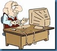 old man with computer