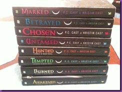 8 books from the House of Night Series