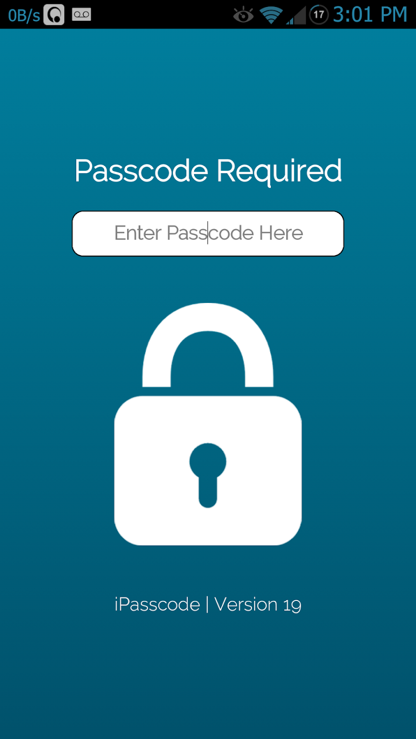 iPasscode Screen 3