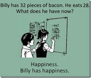 happiness and bacon
