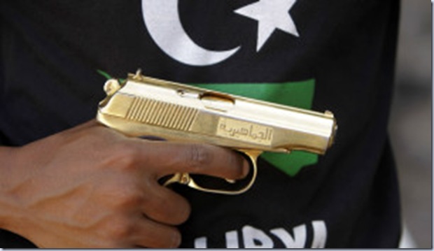 gadhafi killed in battle pistol 5