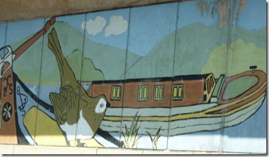 mural at horniglow toms moorings
