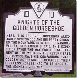 Knights of the Golden Horseshoe Marker D-10