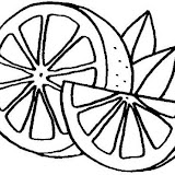 naranjas para colorear