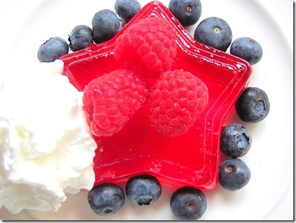 blueberry and red jello