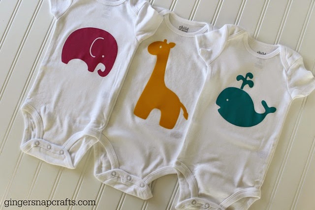 cute and easy baby gift ideas using a Silhouette #spon