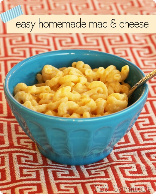 easy homemade mac and cheese