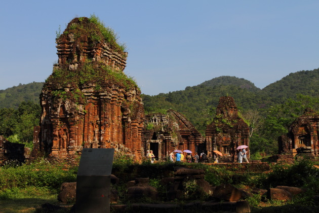 Beautiful green ruins of My Son Kingdom - a UNESCO World Heritage Site