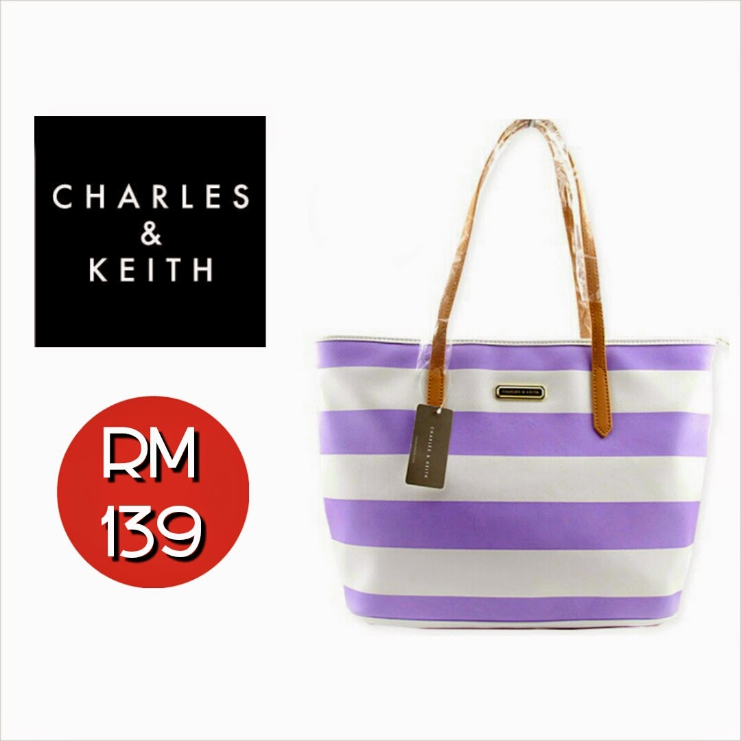 charles and keith purple bag