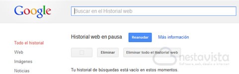 Buscador de historial web