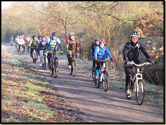 Steve Brok leads the MMB squad along the Middlewood Way