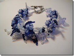 Sky Blue Fringe Bracelet