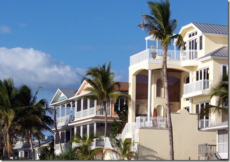 Houses along the beach