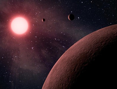ilustração do exoplaneta KOI-961