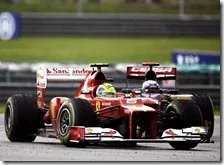 Massa nel gran premio della Malesia 2012