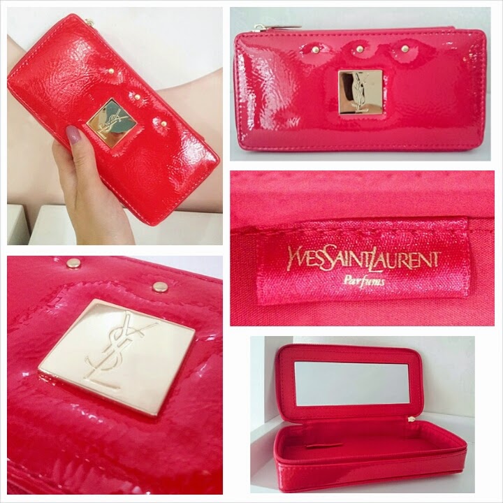 YVES SAINT LAURENT Pouch (Red) - SHANTEK COLLECTION