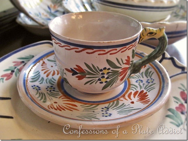 CONFESSIONS OF A PLATE ADDICT Quimper cup and saucer