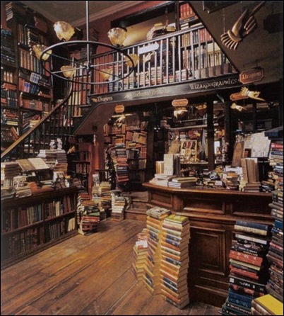 Flourish & Blotts, the bookstore in the Harry Potter series.