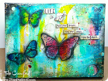 Trendy Tuesday – Paint Effects – Paper Crafter's Library