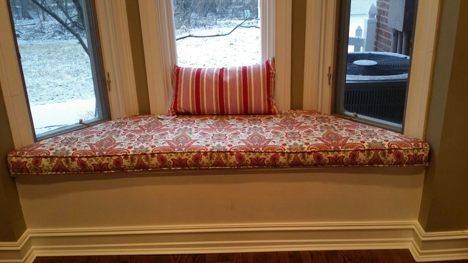 Custom Made Slipcovers Window Seat Cushion