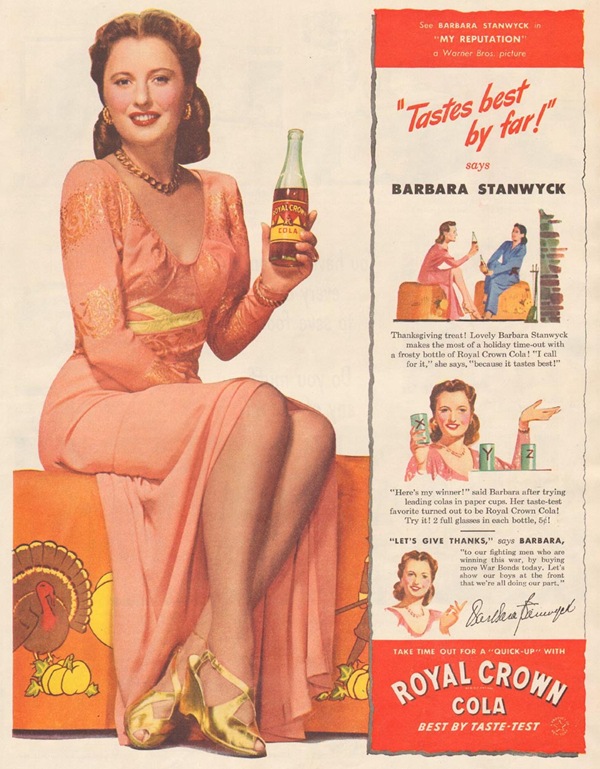 Royal Crown Cola Barbara Stanwyck