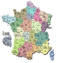 mapa Estat francés continental europèu
