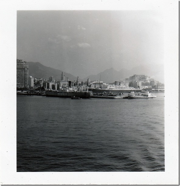 July 9, 1952 Rio de Janeiro, Brazil - View from the S.S. Brazil 