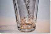 water in a glass