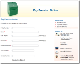 HDFC Life premium payment online - www.hdfclife.com