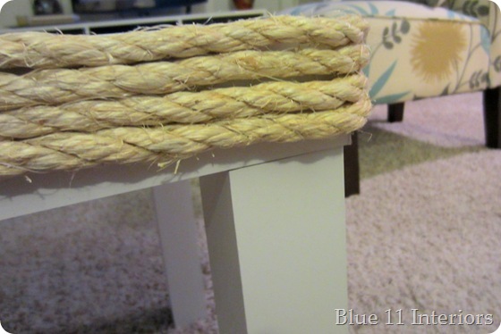 table with rope layers