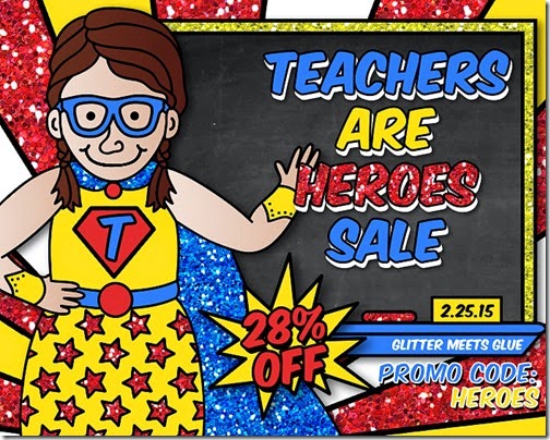 Teachers are Heroes Sale at Teachers Pay Teachers means 28% off of a HUGE selection of quality teaching resources from Raki's Rad Resources. 