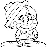 payaso para colorear