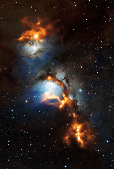 nuvens de poeira cósmica na M78
