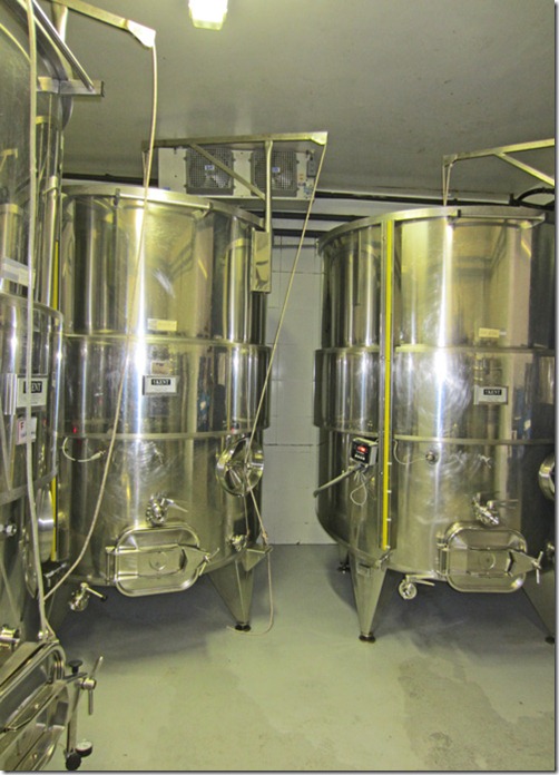 Stainless steel fermentation tanks
