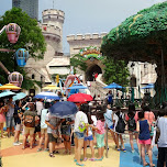gorgeous day at the outdoor area of Lotte World in Seoul in Seoul, South Korea