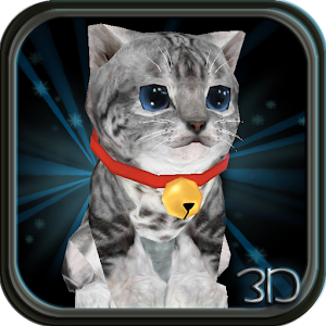Fluffy Cat Pet 3D HD lwp logo
