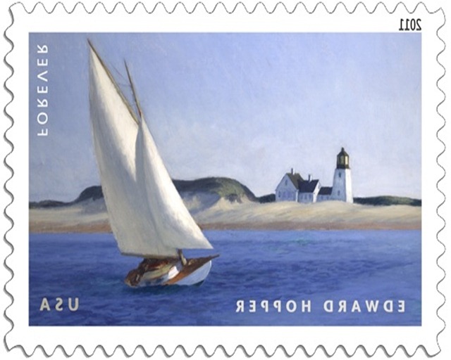 Sailboat Stamp Mirror Image