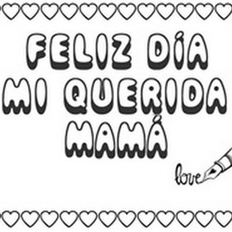 colorear día de la madre