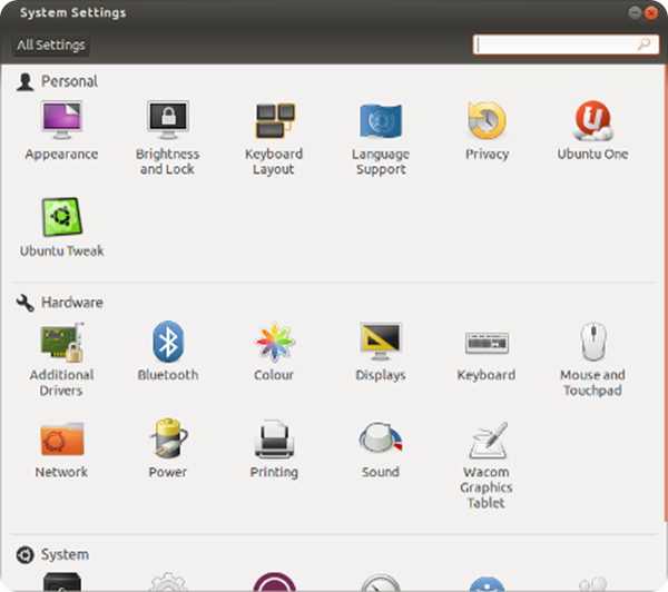 Le novità in Ubuntu 14.04 “Trusty Tahr”: il GNOME Control Center è stato forkato ed è diventato Unity Control Center.