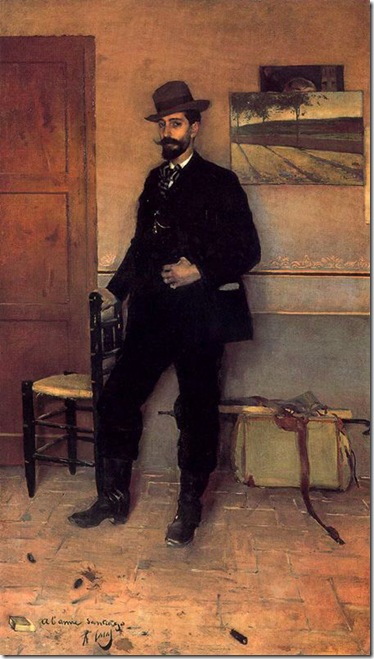 ramon casas i carbo_Retrato de Santiago Rusiñol_1889