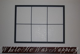 Diy Faux Window Frame While He Was Ning Diy Faux Window Frame