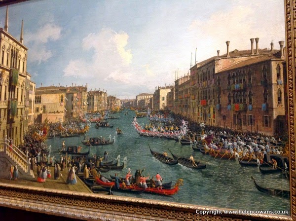 Caneletto  Vencie A regatta on the grand canal  1740  full