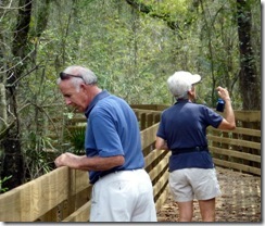 Bill and Nancy at Lettuce Lake Park in Tampa