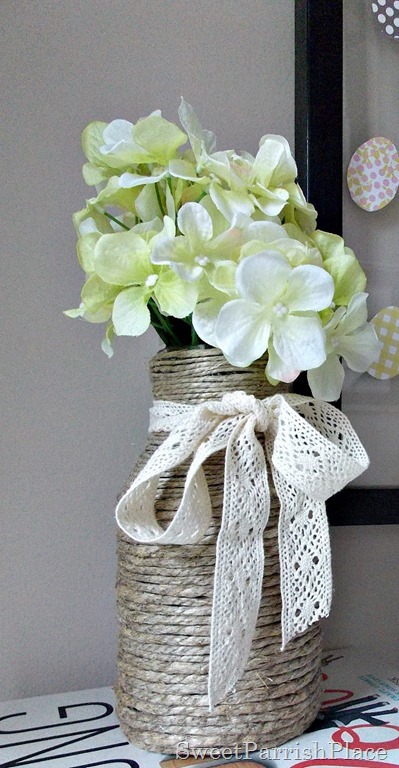 jute wrapped jar