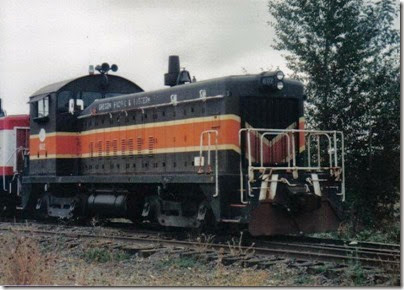 Oregon Pacific SW8 #602 at Liberal in September 1998