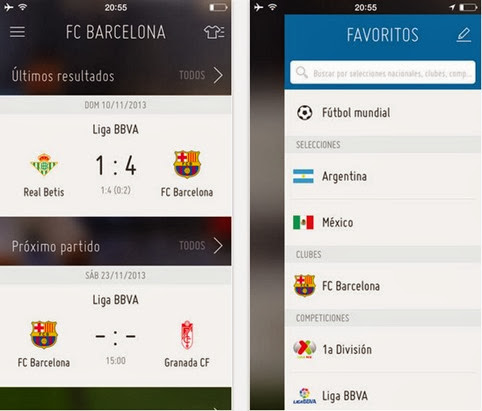 Aplicación oficial de la FIFA para iOS